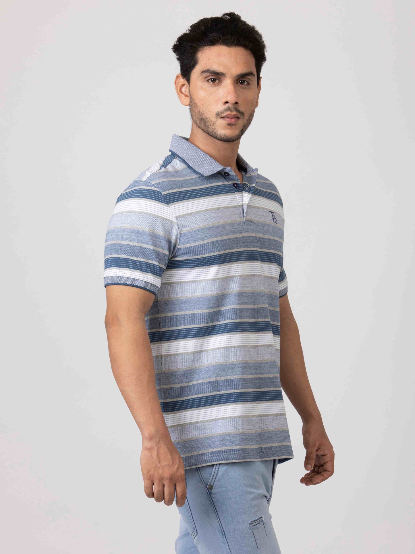 Weekday Essentials Classic & Comfortable 100% Cotton Mens Collar T-Shirt