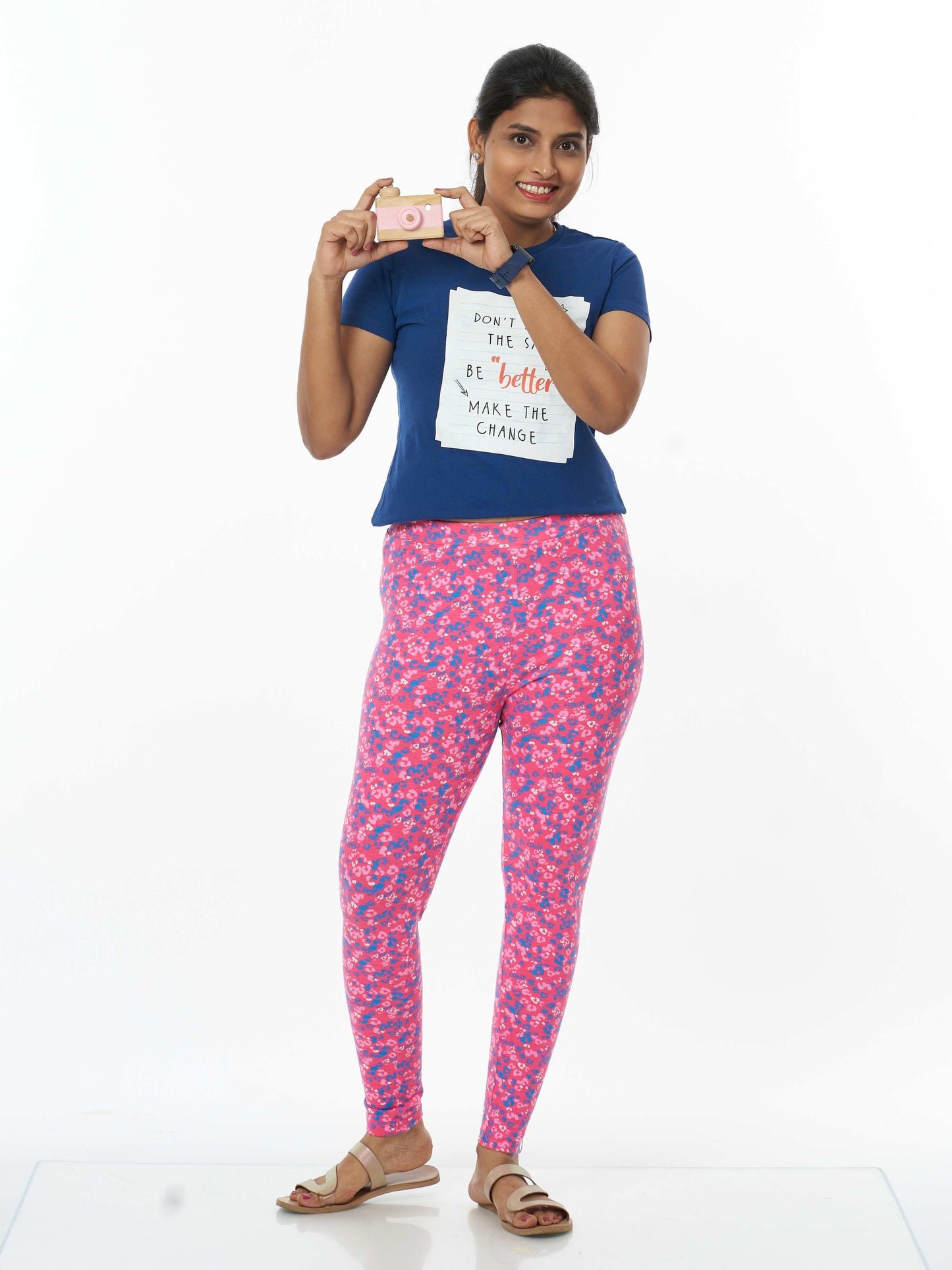 Pink Blossom Women's Printed Leggings