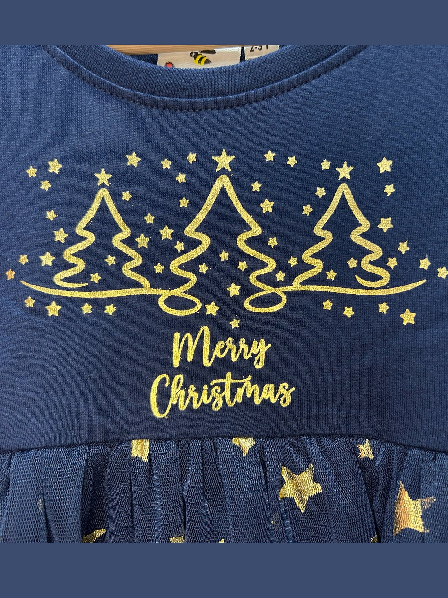 Merry Christmas Girls Premium Cotton Frocks