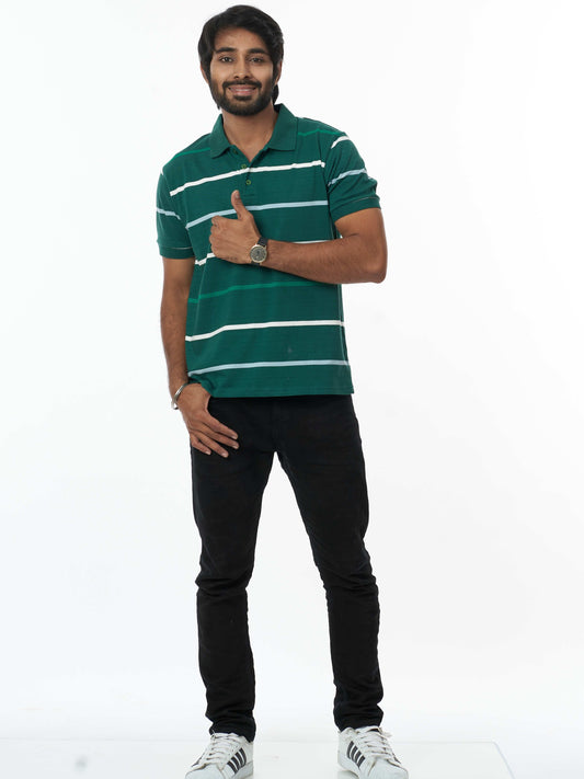 Greenfields Classic & Comfortable 100% Cotton Men's Collar T-Shirt