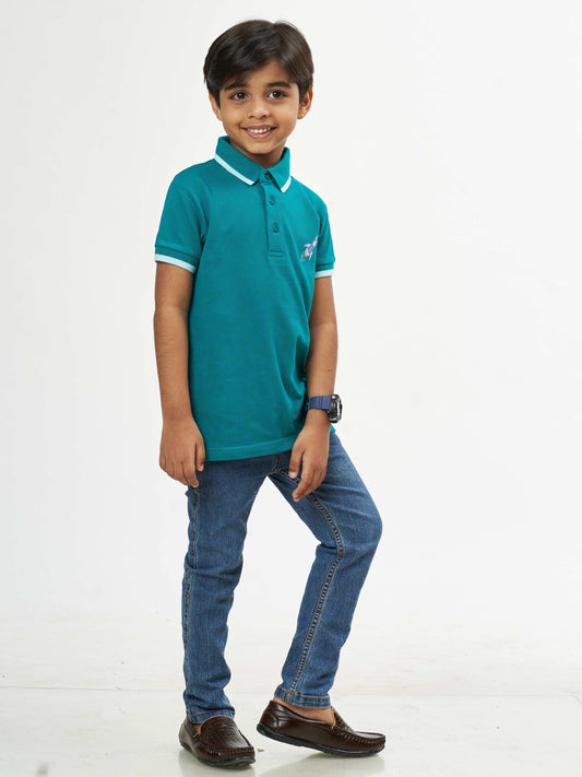 Classic Boys Cotton T-Shirt  - Green