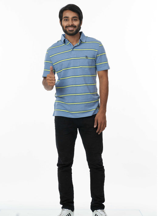 Bluefields Classic & Comfortable 100% Cotton Men's Collar T-Shirt