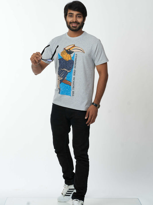 Woodpecker Men's casual cotton T-Shirt