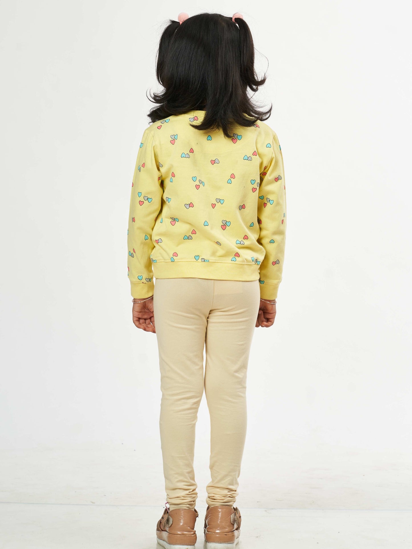 Daily Routine Girls Leggings - Cream | Full Length