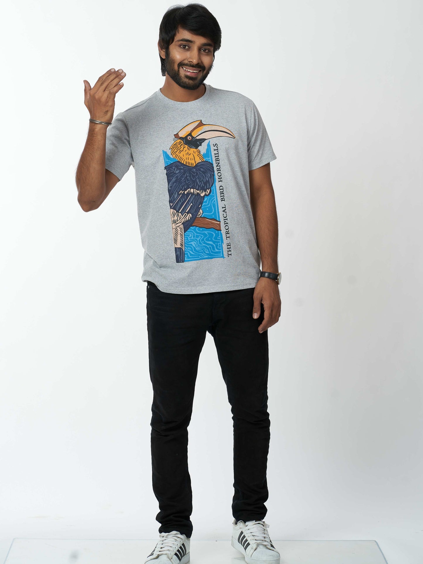Woodpecker Men's casual cotton T-Shirt
