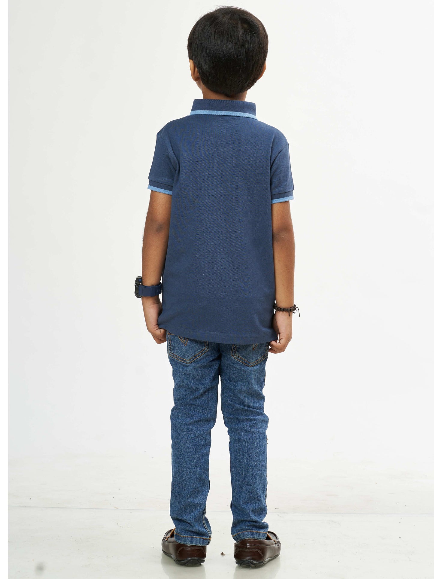 Classic Boys Cotton T-Shirt - Navy