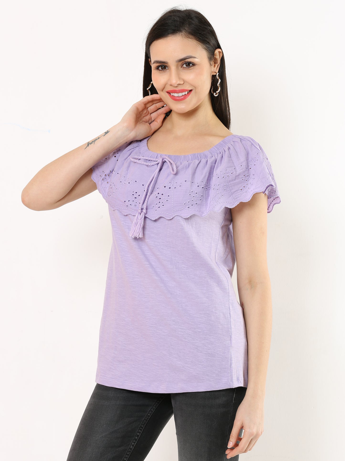 LAVANDER LASE TOP
