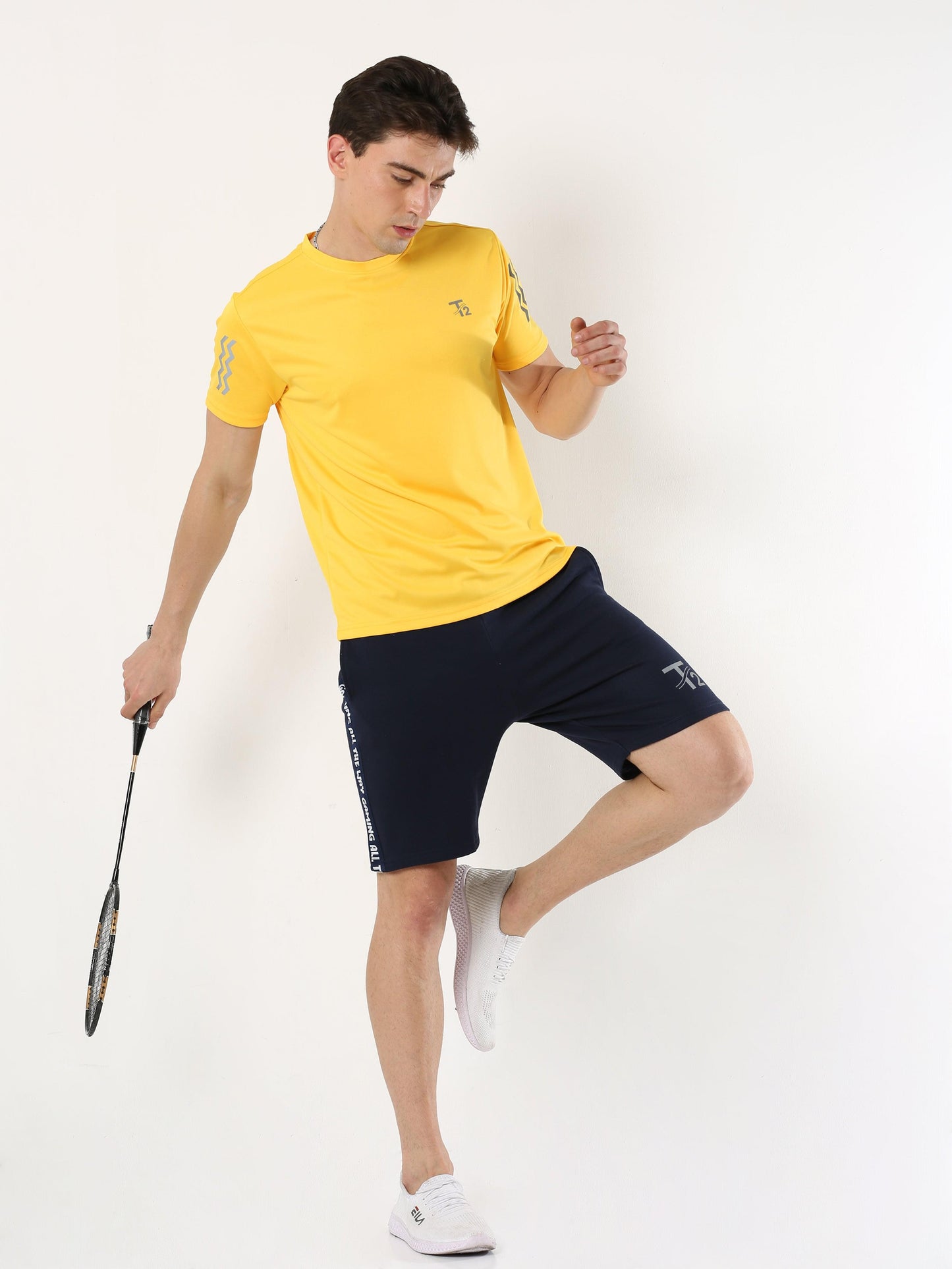 Athleisure Men's Premium T-Shirt - Yellow