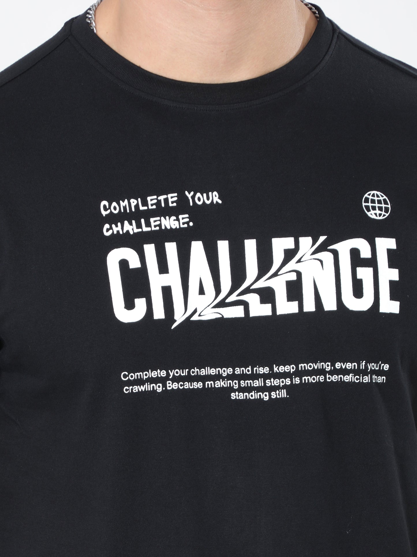 Challenger Men's casual T-Shirt - Black