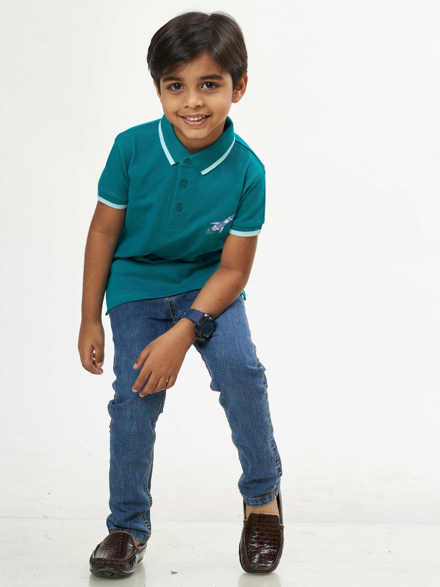 Classic Boys Cotton T-Shirt - Green