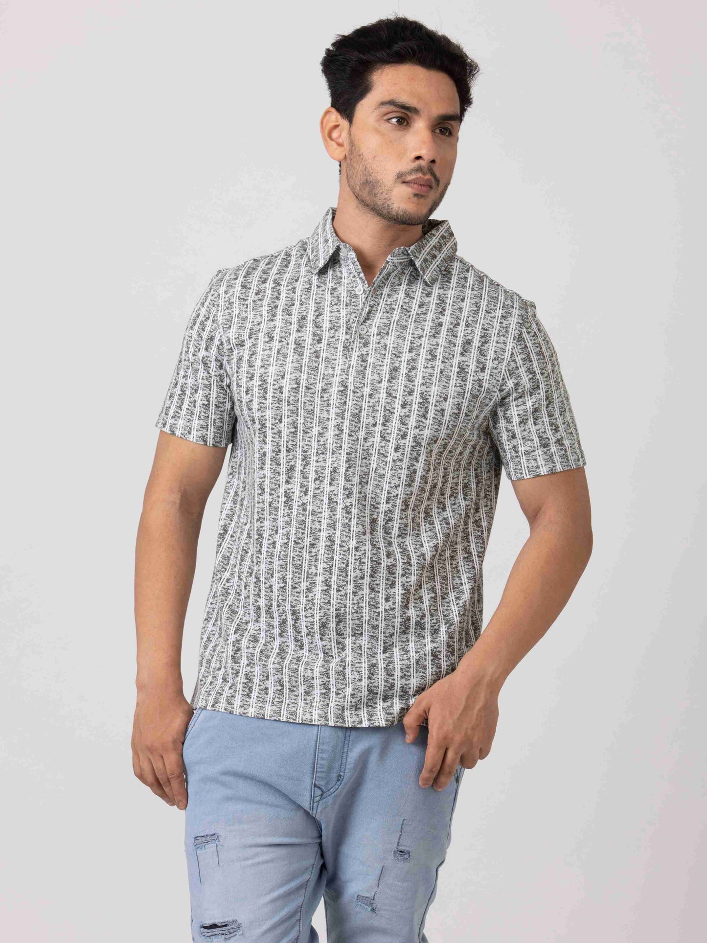 Young Statement Comfortable 100% Cotton Mens Collar T-Shirt