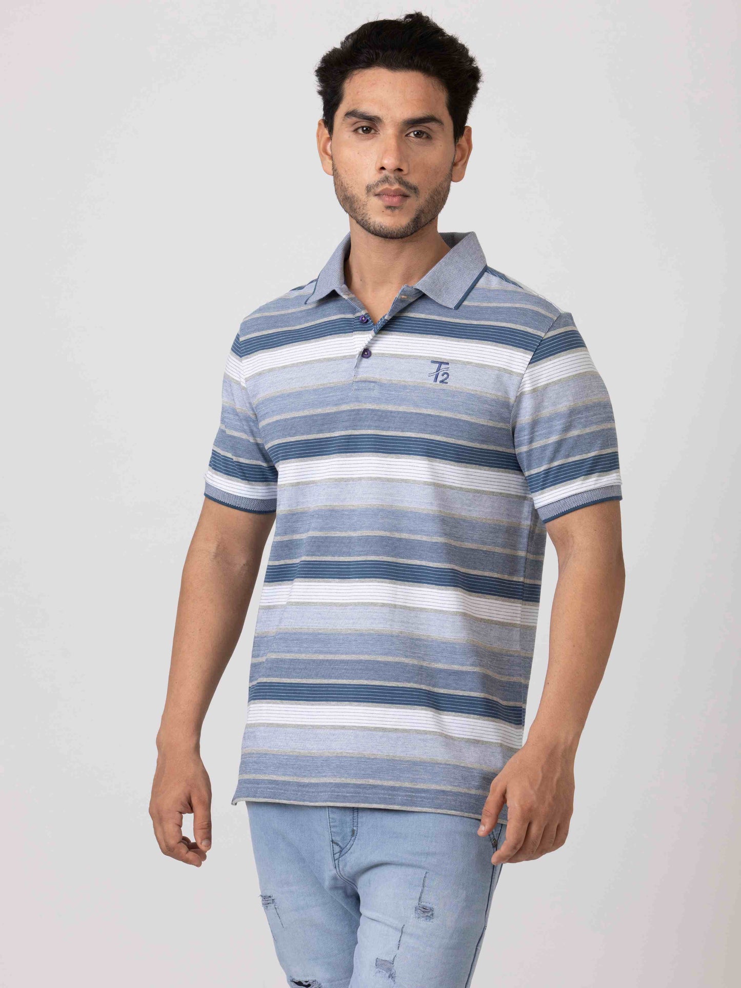 Weekday Essentials Classic & Comfortable 100% Cotton Mens Collar T-Shirt