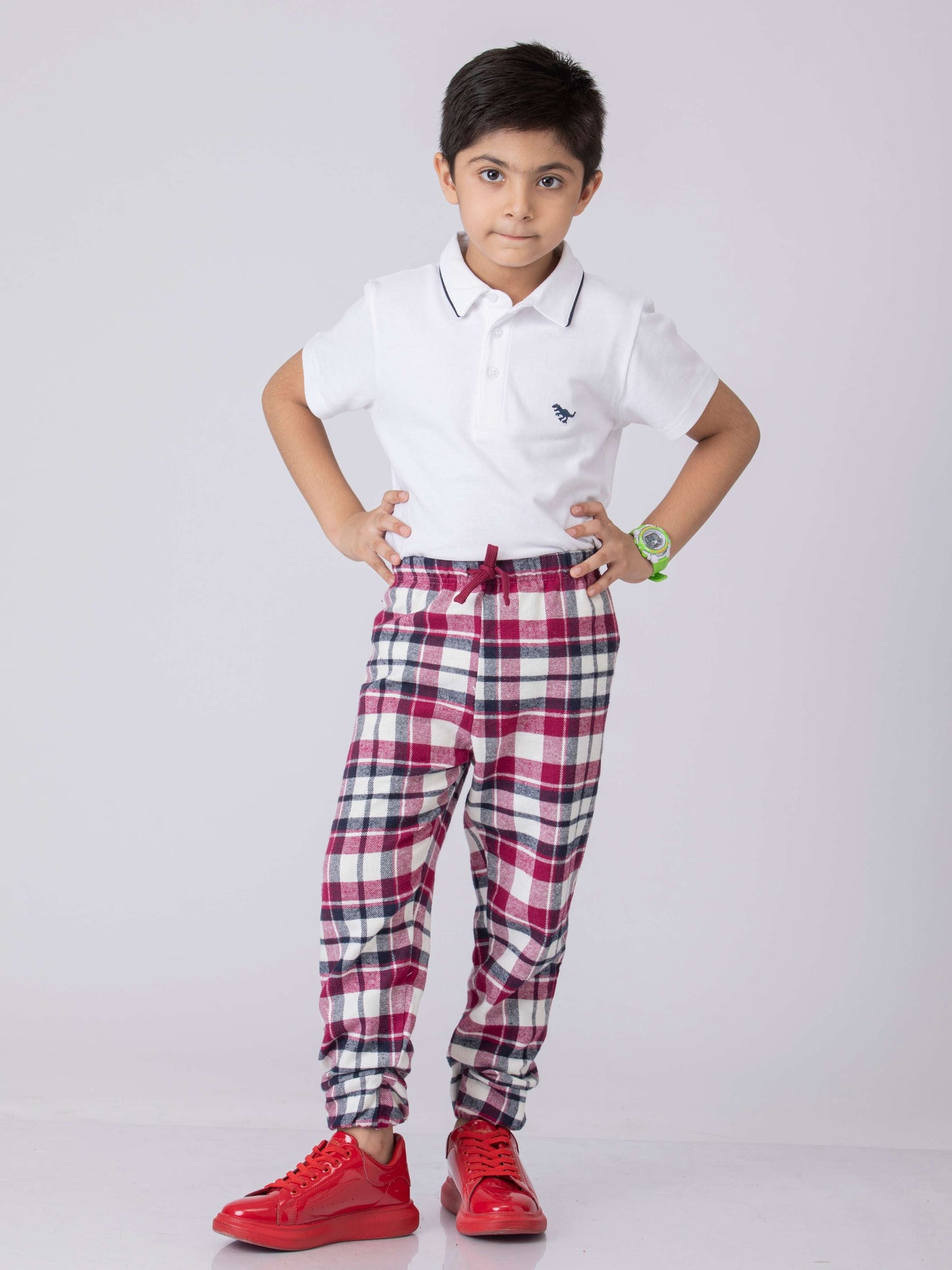 Classic Stripes Boys Cotton Joggers