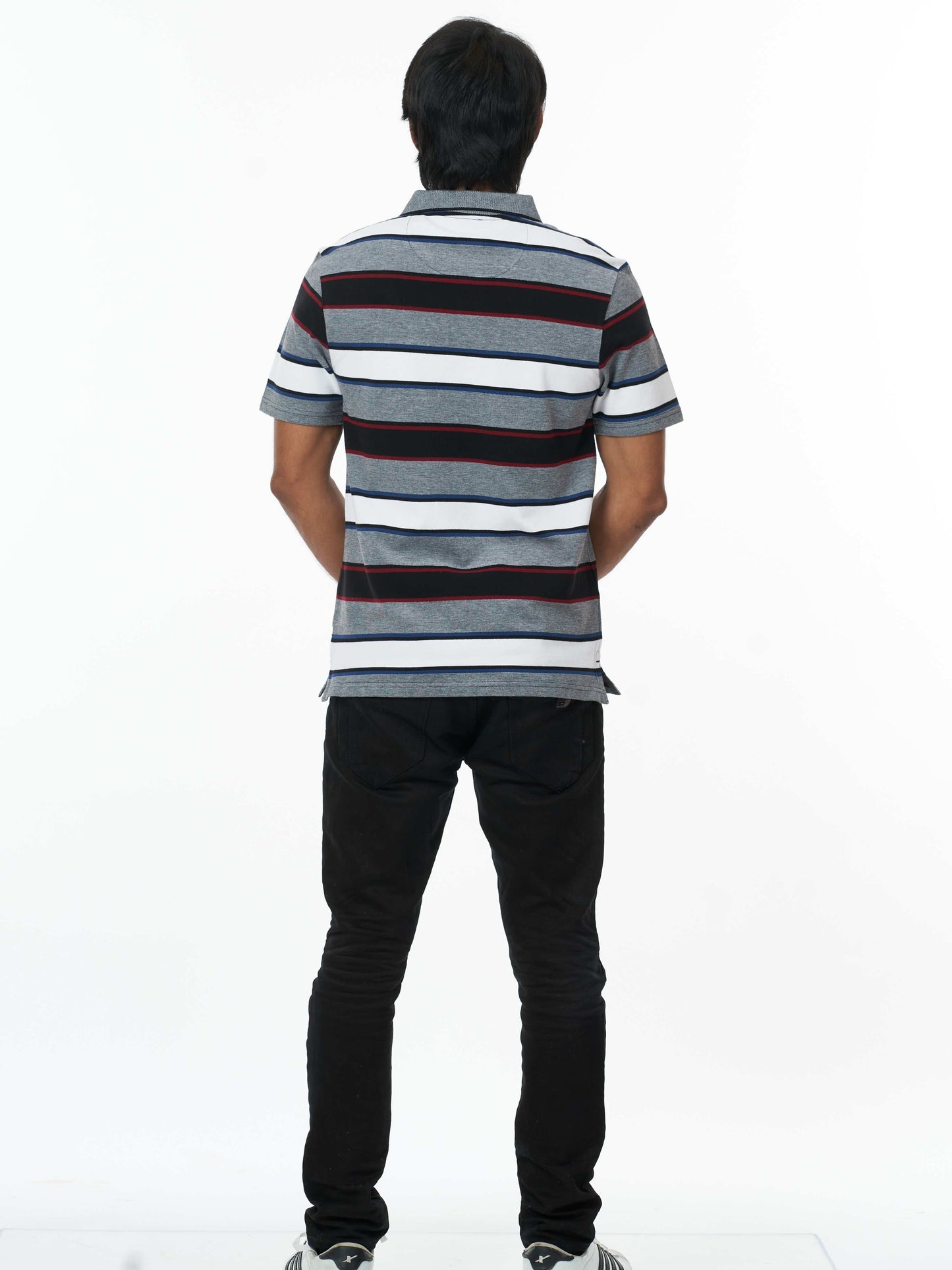 Trendy 100% Cotton Men's Collar T-Shirt