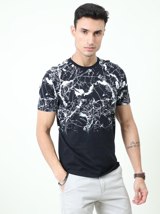 Men's casual T-Shirt - Neo Strike Black