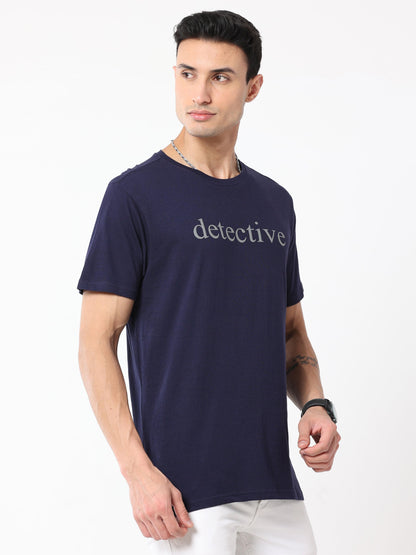 Men's casual T-Shirt - Detective Navy