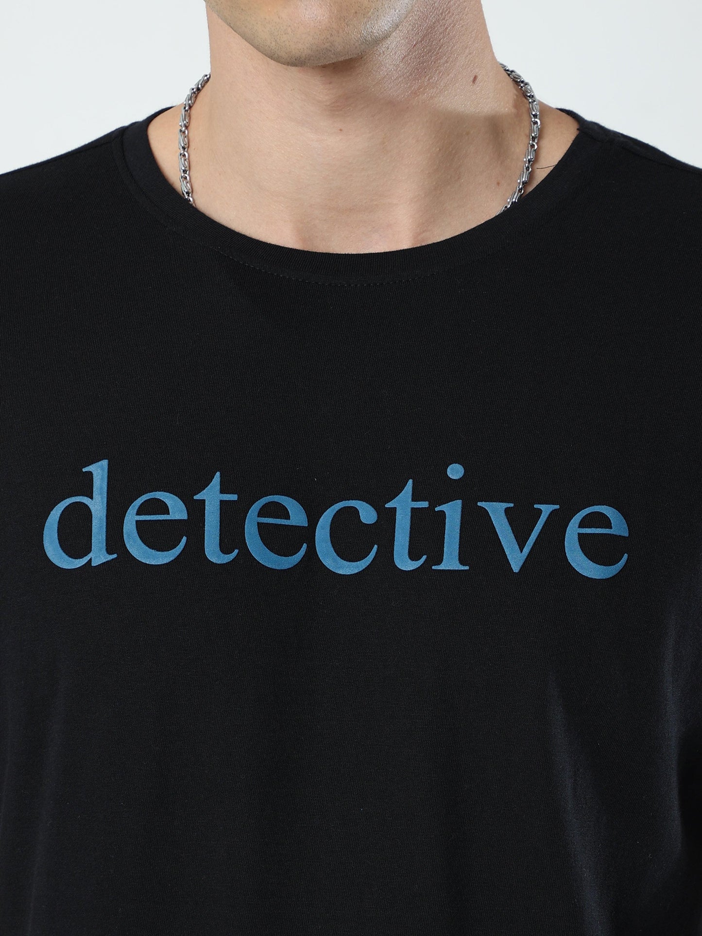 Men's casual T-Shirt - Detective Black