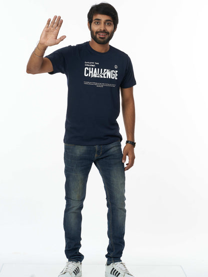 Challenger Men's casual T-Shirt Navy