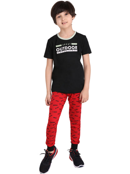 Red Snore Boys Jogger