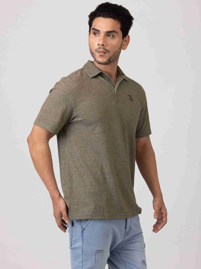 Rustic Modern day 100% Cotton Mens Collar T-Shirt