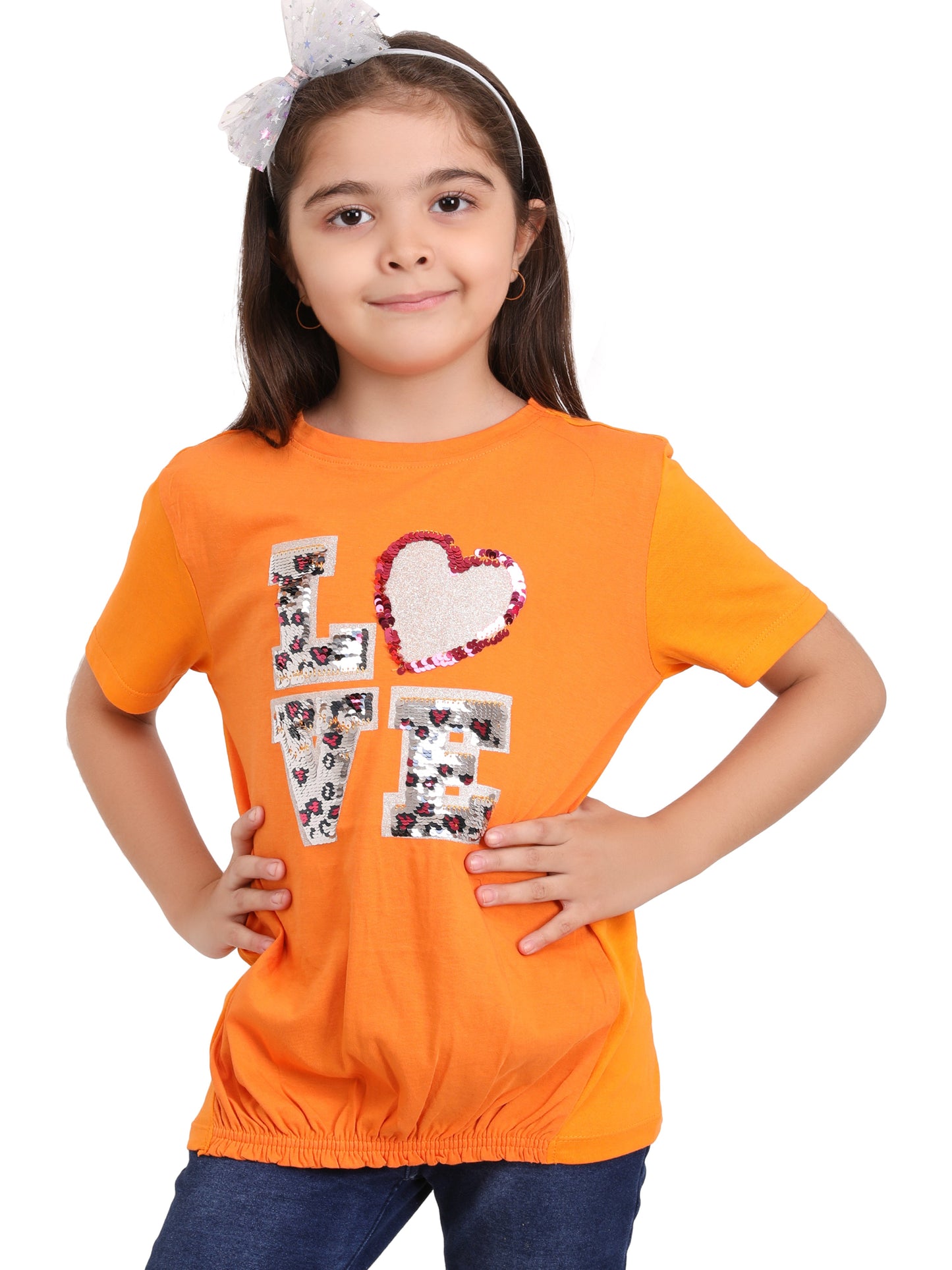 Lovely Girls T-Shirt - Orange