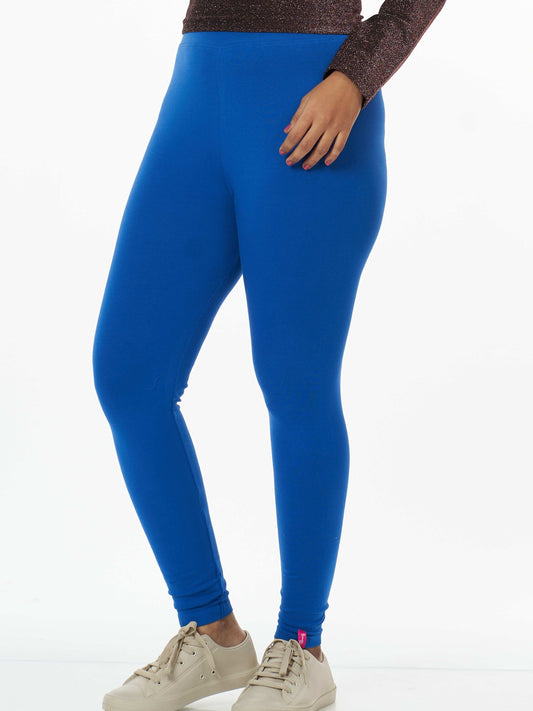 Women's premium full length Stretchy Leggings - Royal Blue