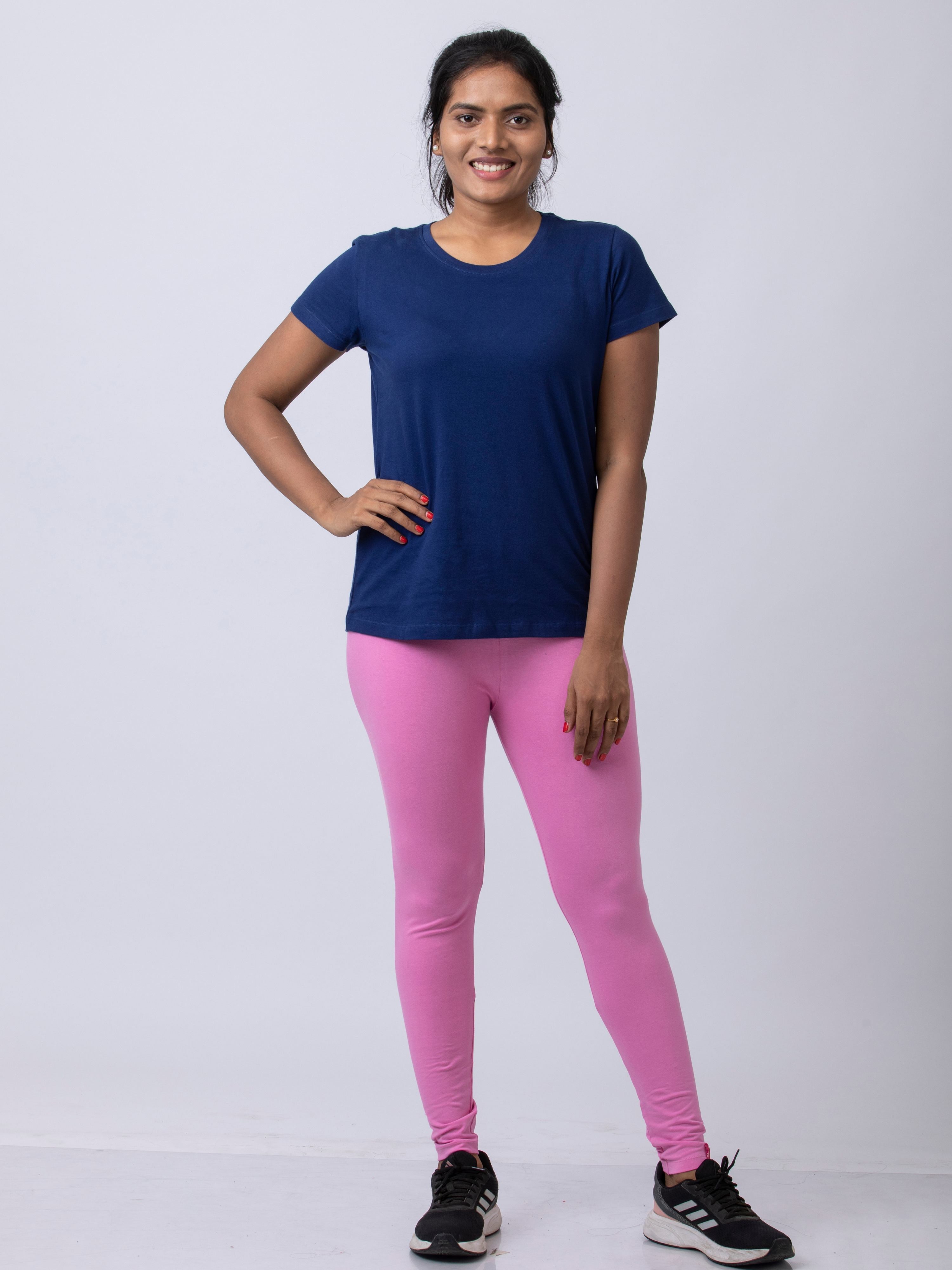 Buy Pink Viscose Spandex Dainty Hearts Print Leggings For Women by Zariaah  Online at Aza Fashions.