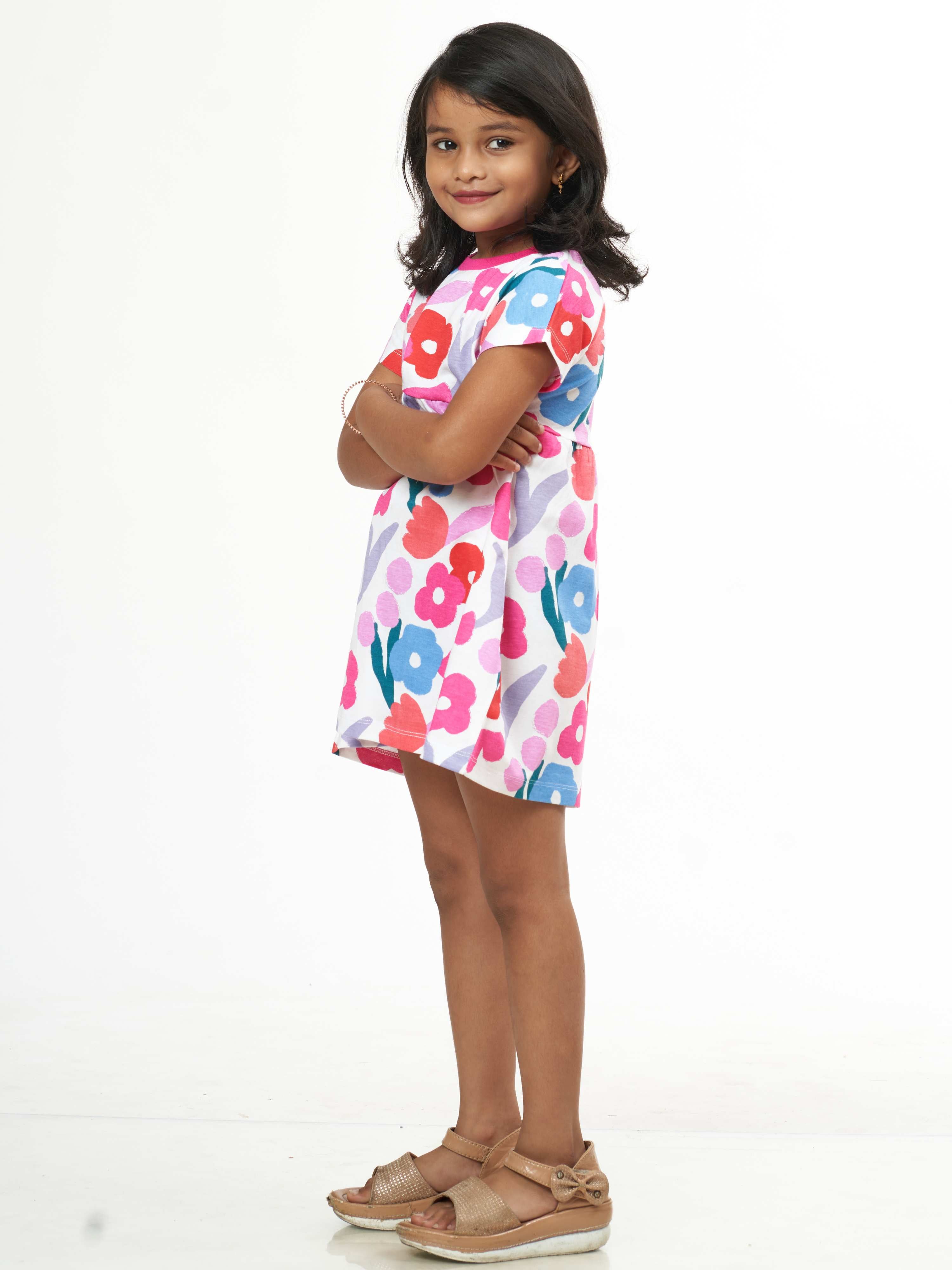 Buy Peach Blossom Frock for Lil Girls Online - ForeverKidz