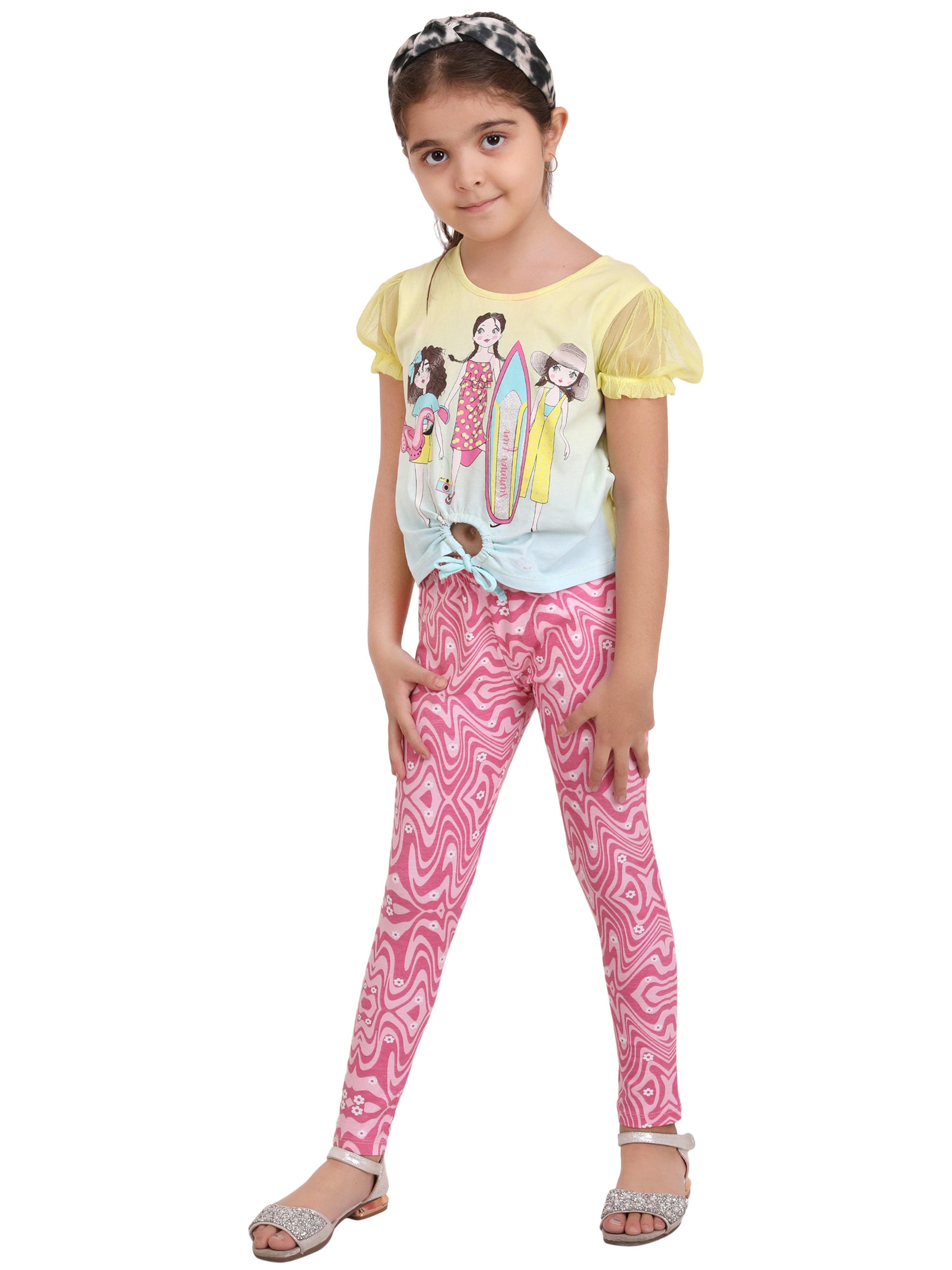 Buy Multicolour Leggings for Girls by INDIWEAVES Online | Ajio.com