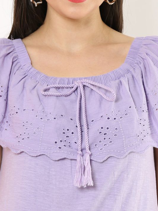 LAVANDER LASE TOP