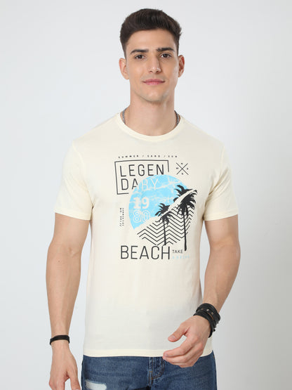 Legacy Beach Men's casual T-Shirt - Cream