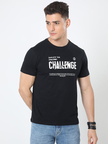 Challenger Men's casual T-Shirt - Black