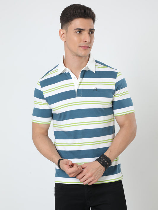 Trendy and Breezy 100% Cotton Men's Collar T-Shirt