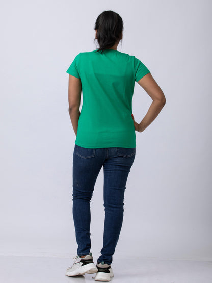 Soft & Premium Women's Cotton T-Shirt - Green