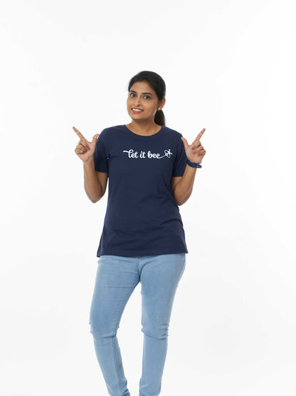 Let it Bee Soft & Premium Women's Printed Cotton T-Shirt
