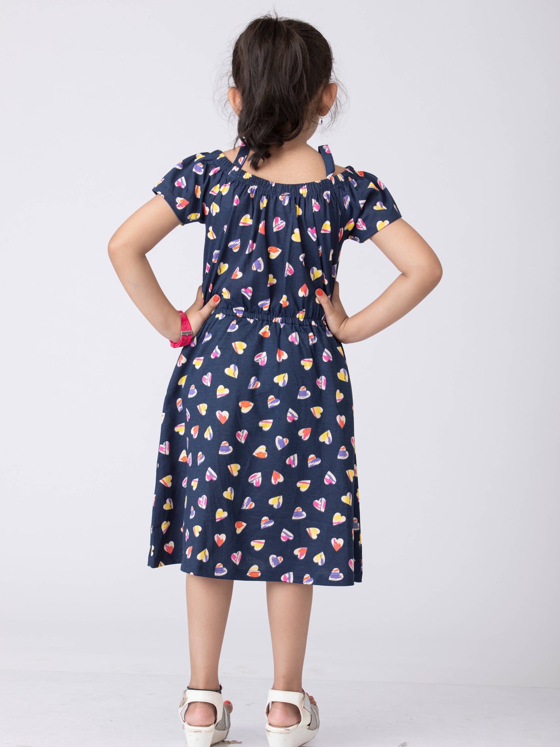 Hearty Adorable Printed Girls Frock