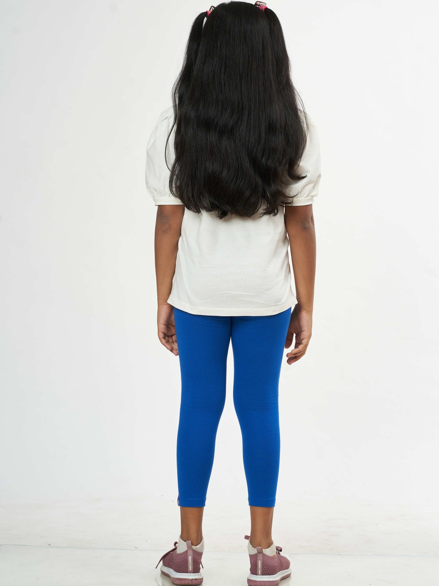 Daily Routine Girls Leggings - Blue | Ankle Length
