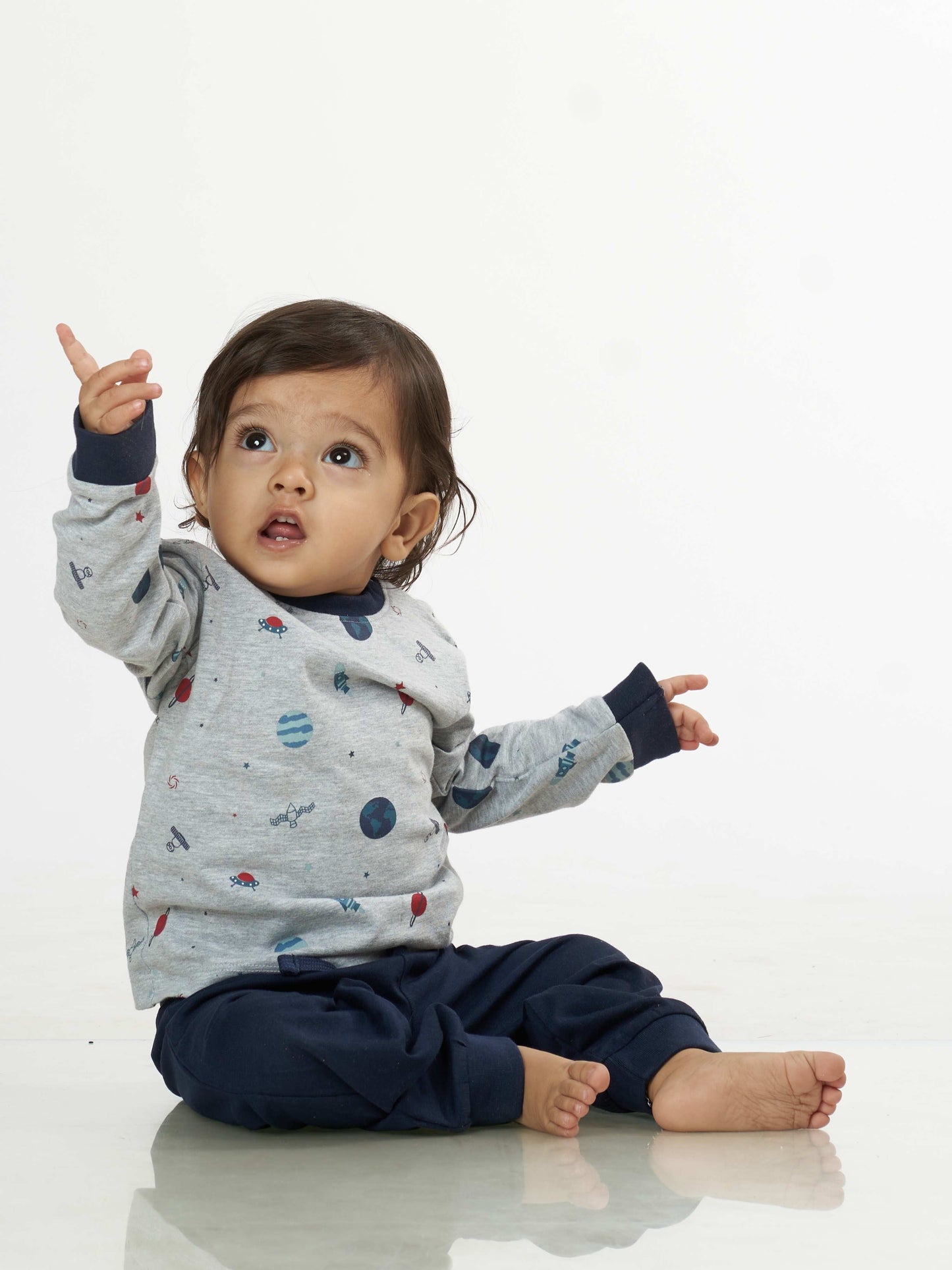Little Astronaut Winter Sweatshirt Babies Pyjama Set