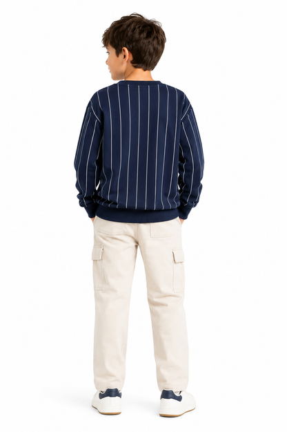 Navy Sequence - Boys Sweatshirt