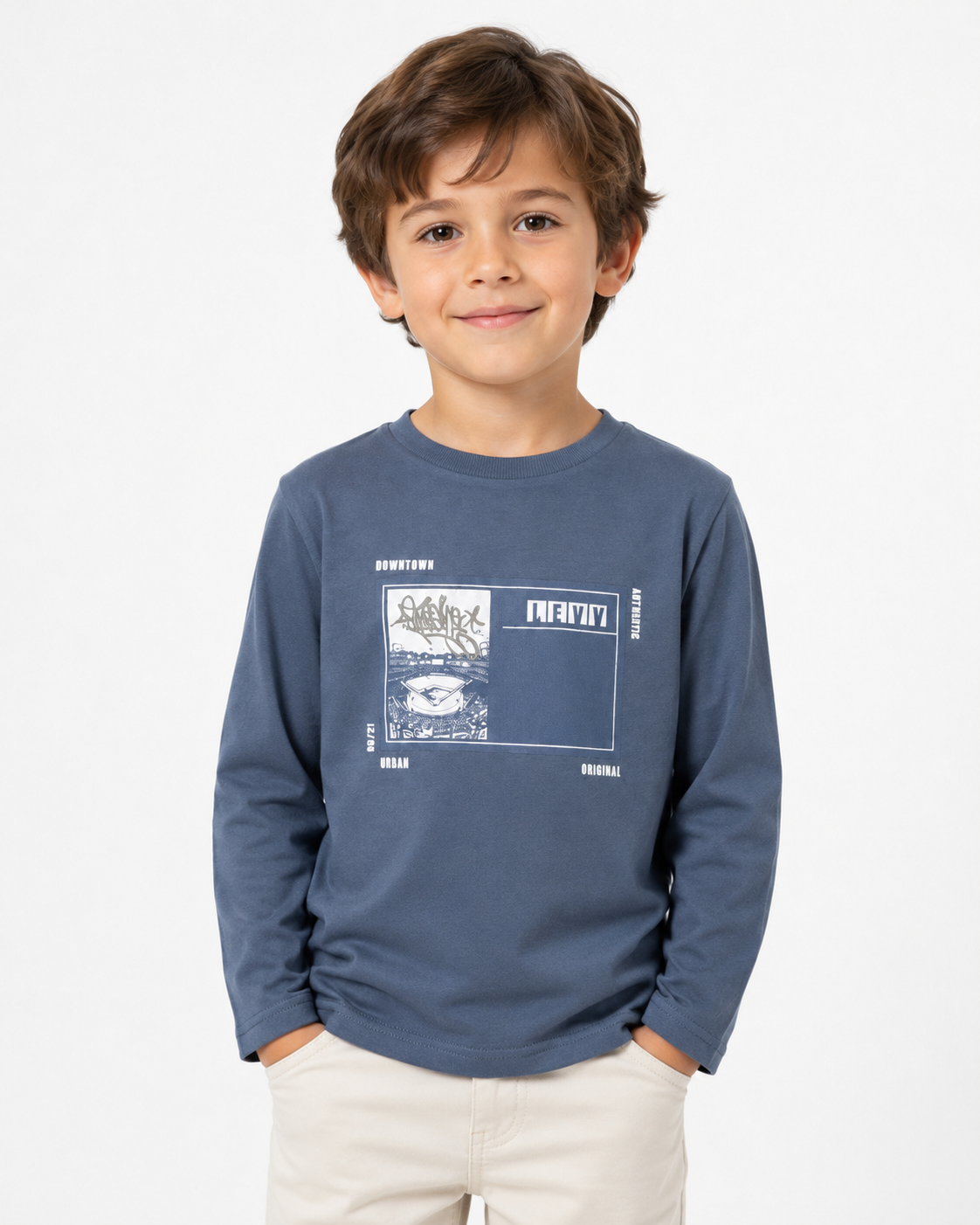 Downtown - Boys Full Sleeve T-shirt