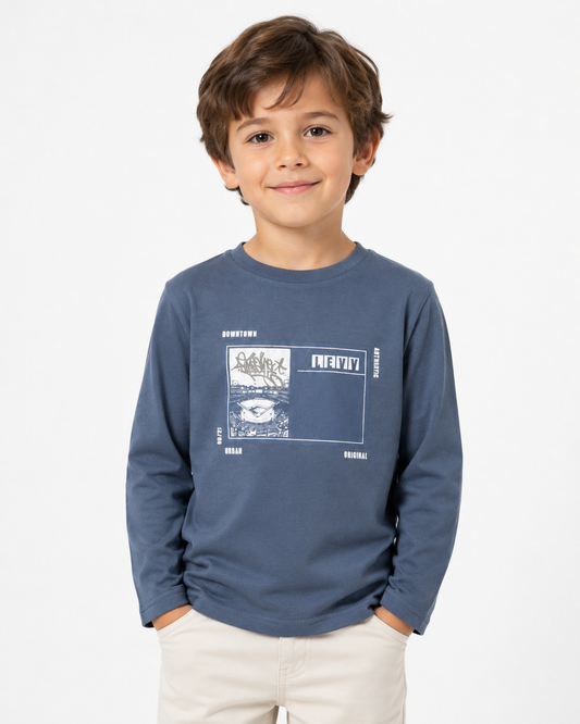 Downtown - Boys Full Sleeve T-shirt