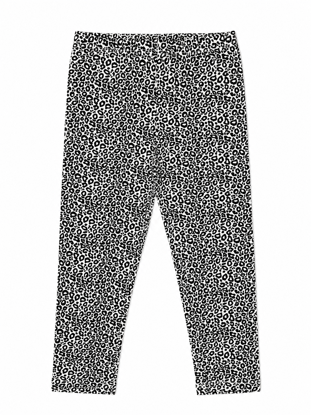 Snow Leopord Girls Printed Leggings | Ankle Length