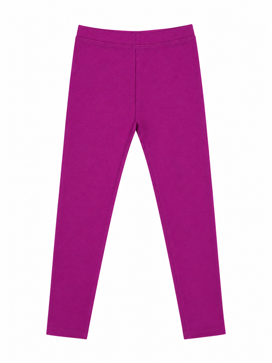Fuchsia Pop Girls Leggings - Deep Purple | Full Length