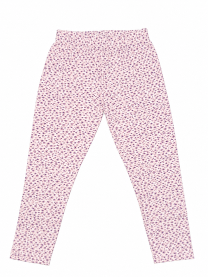 Lavender Bloom Girls Leggings | Ankle Length