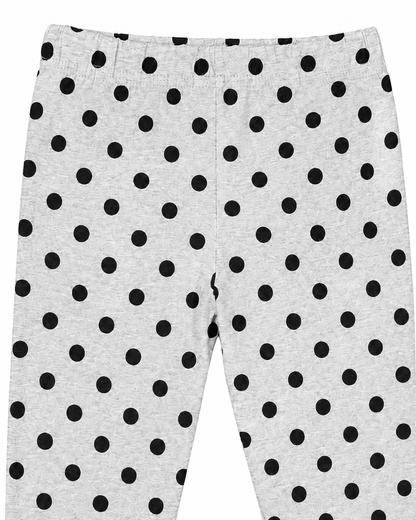 Dot Charm Girls Leggings | Ankle Length