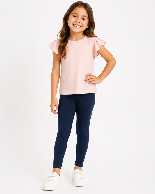 Deep Sea Girls Leggings - Navy | Ankle Length