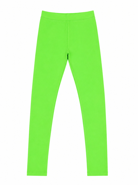Parrot Pop Girls Leggings - Green | Full Length