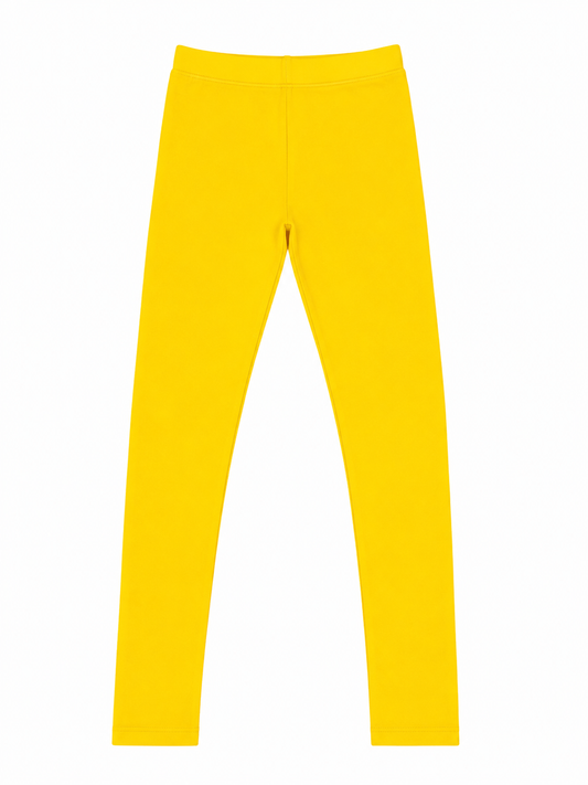Mango Glow Girls Leggings - Yellow | Full Length