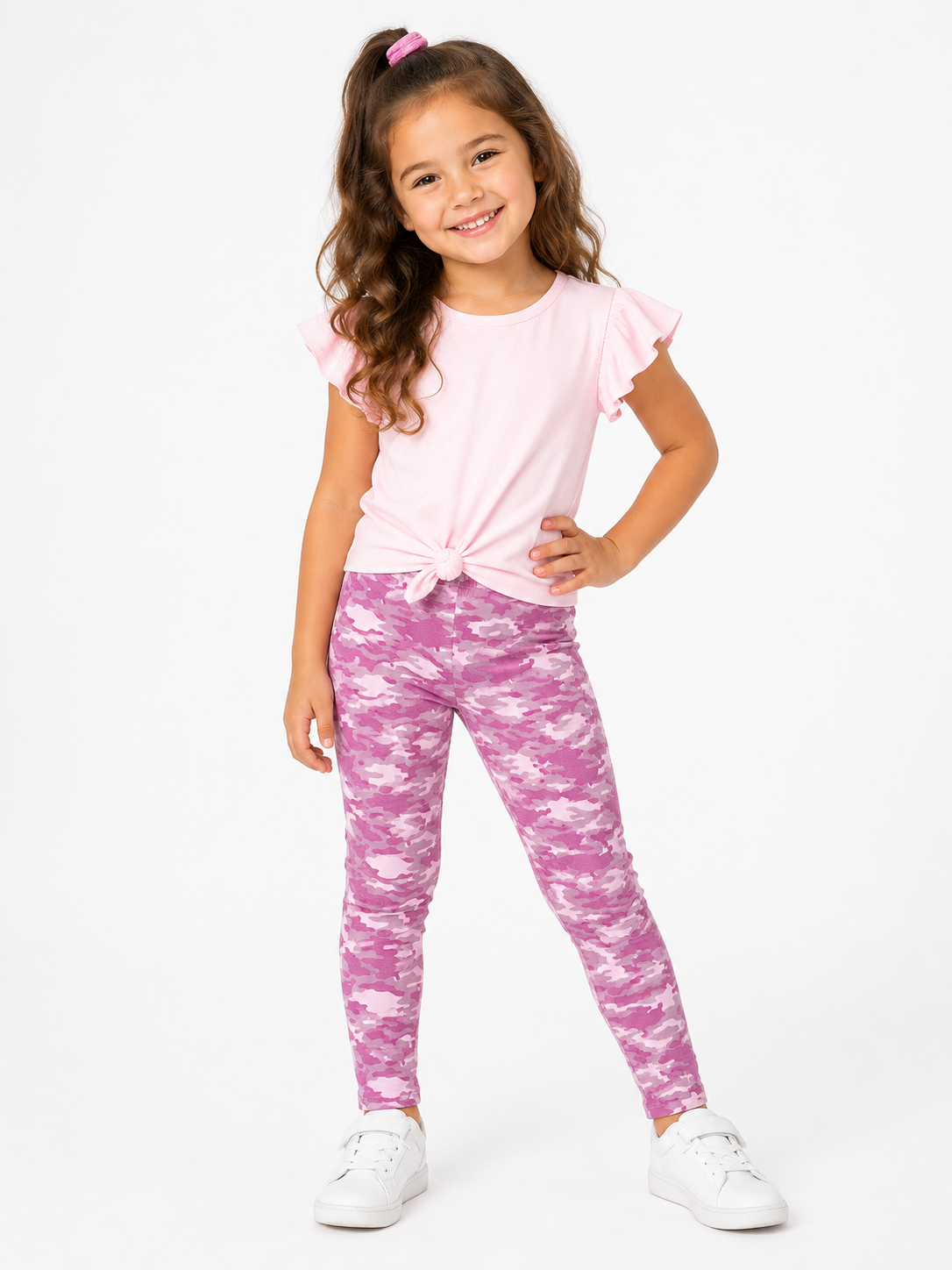 Bubblegum Camo Leggings | Full Length