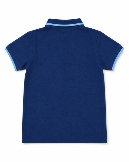 Rocket Rider - Boys Polo T-Shirt | Navy